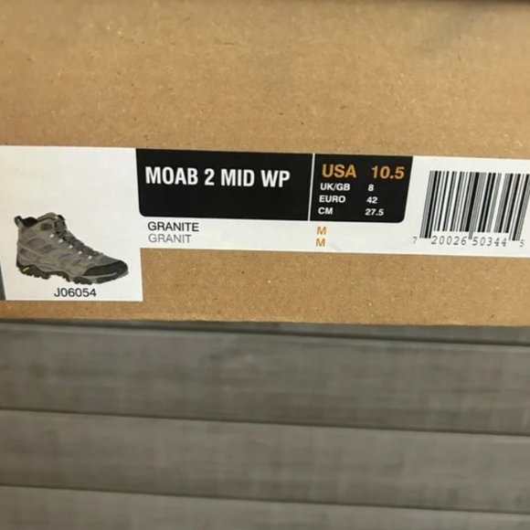 Merrell Women's Moab 2 Mid Waterproof Hiking Boots Size 10.5 - Picture 5 of 7